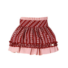 Load image into Gallery viewer, Burgundy Floral Skirt Set + Headband
